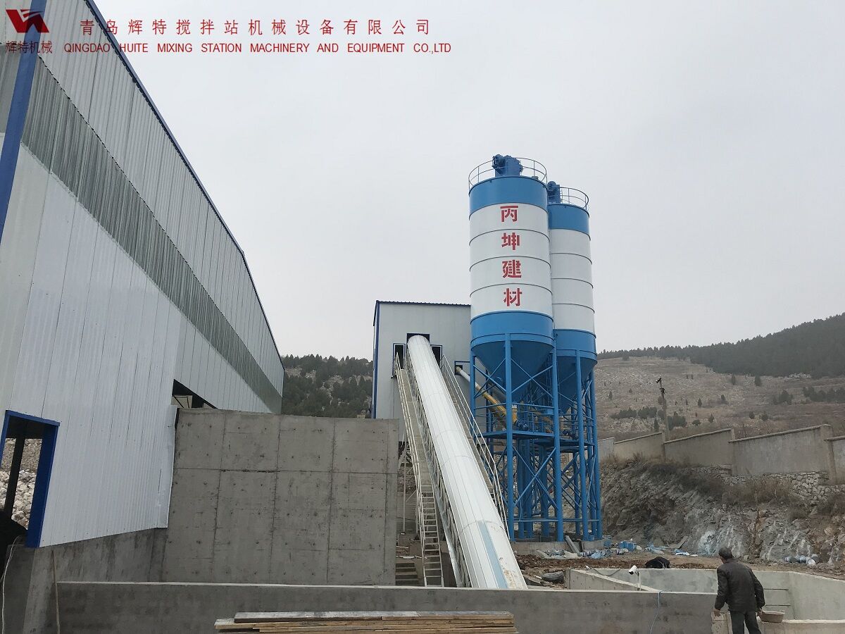 HZS180混凝土攪拌站 輝特機械 相應國家號召節能環保