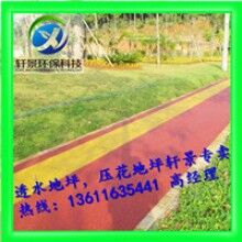 生態透水混凝土地坪,專用膠結料,上海軒景常年供應