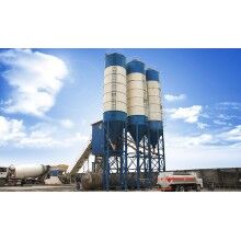 HZS60中型皮帶上料混凝土攪拌站