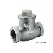 中鼎SC-200內螺紋連接旋啟式不銹鋼止回閥